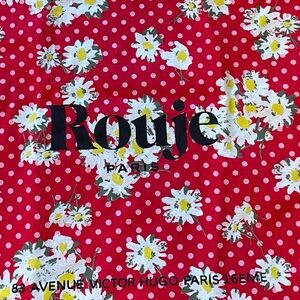 Rouje Red and White Floral Tote
